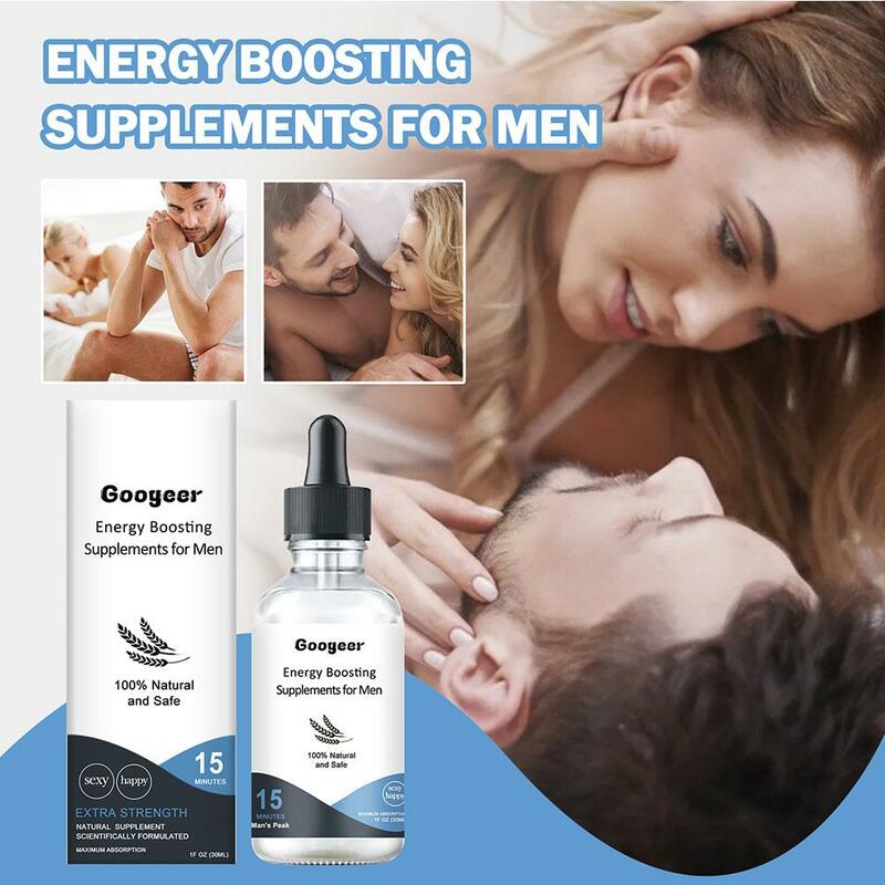 Lote de colágeno líquido para hombre, suplemento de testosterona, gotas con y nivel de deseo más profundo, mejora la conexión, resistencia, mayor pasión