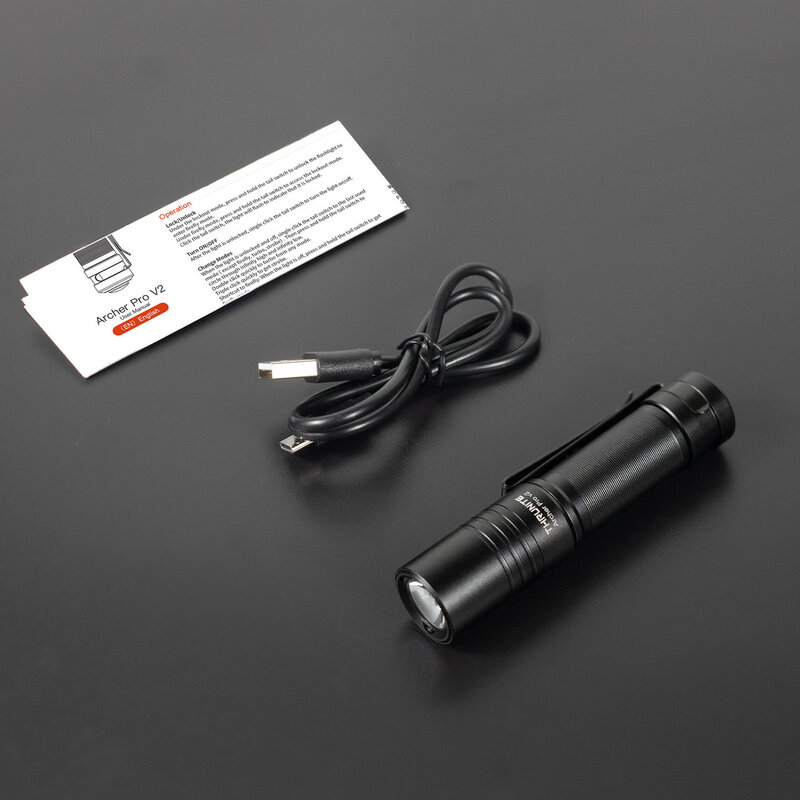Thrunite Archer Pro V2 schwarze Taschenlampe Original