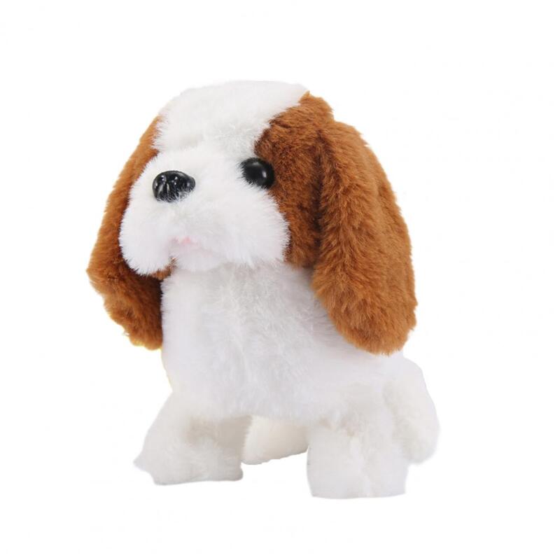 Cute Walking Dog Walking Dog Toy for Kids Electric Plush Pet with Wagging Tail Barking Sounds Soft Stuffed for Sensory Play