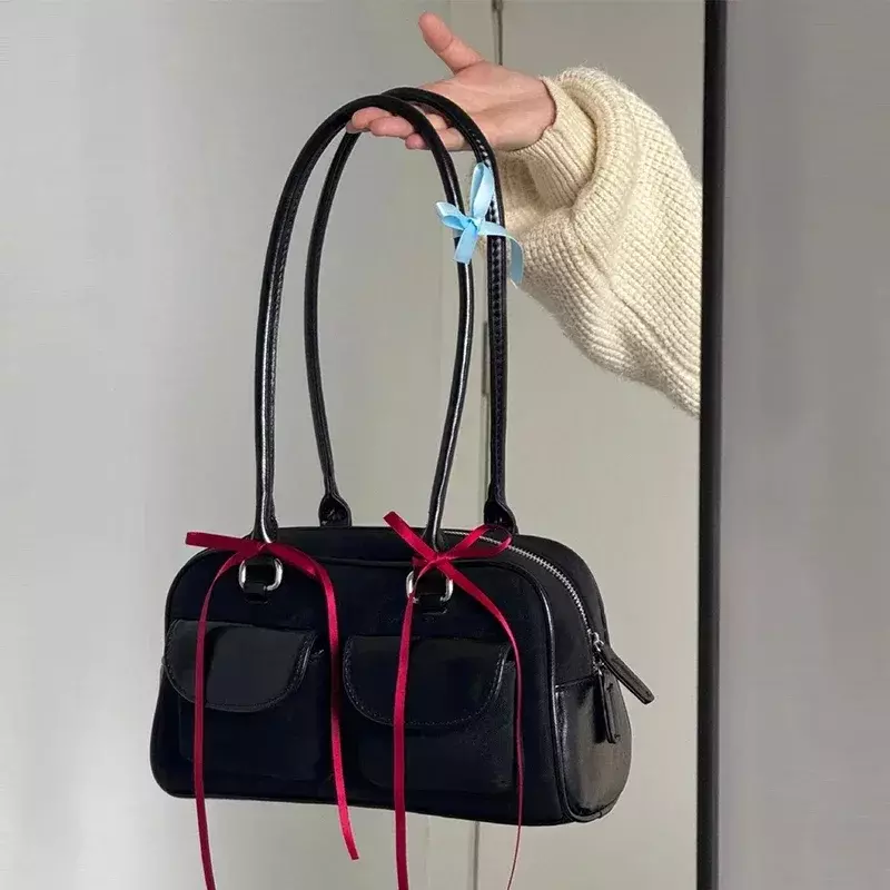 Kleine pu Leder Doppelt aschen Design Umhängetaschen für Frauen 2024 weibliche Achsel Tasche Dame Handtaschen und Geldbörsen große Kapazität