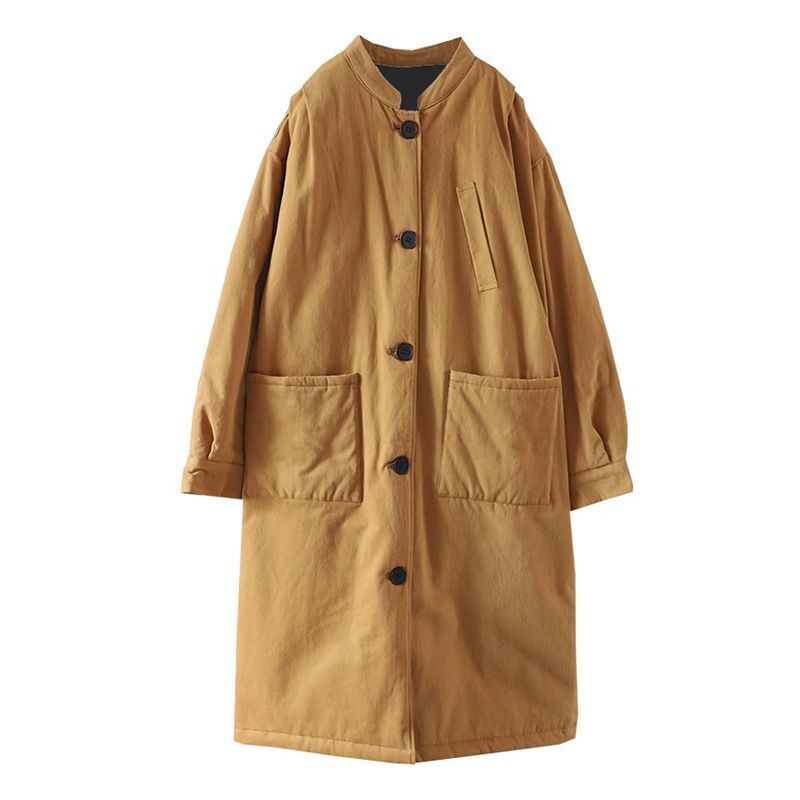 女性のためのロングコットンパフジャケット,韓国のコート,冬の衣類