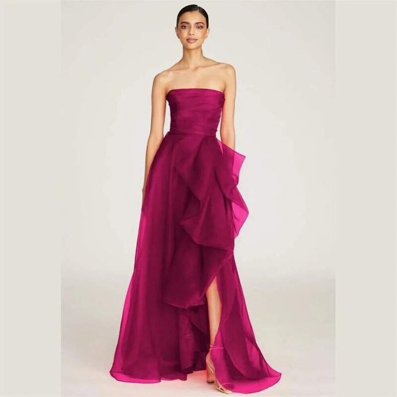 Gaun Prom A-line bahu terbuka merah gaun pesta dansa https://www.lazada.sg/High-line/bahu terbuka merah gaun panjang-line