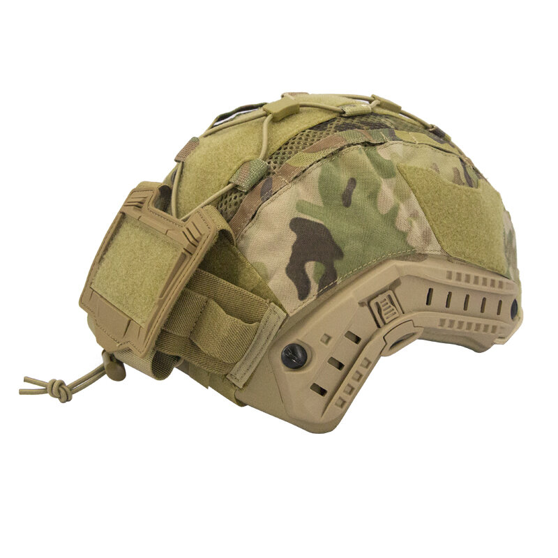 Tactical Helmet Cover For Maritime Helmet with NVG Battery Pouch Hunting