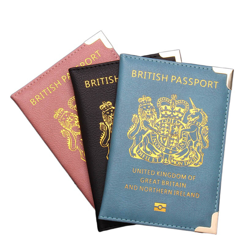 المملكة المتحدة غطاء جواز السفر البريطاني المملكة المتحدة حافظة نسائية لجواز السفر الوردي بولي Cover غطاء جواز السفر البريطاني