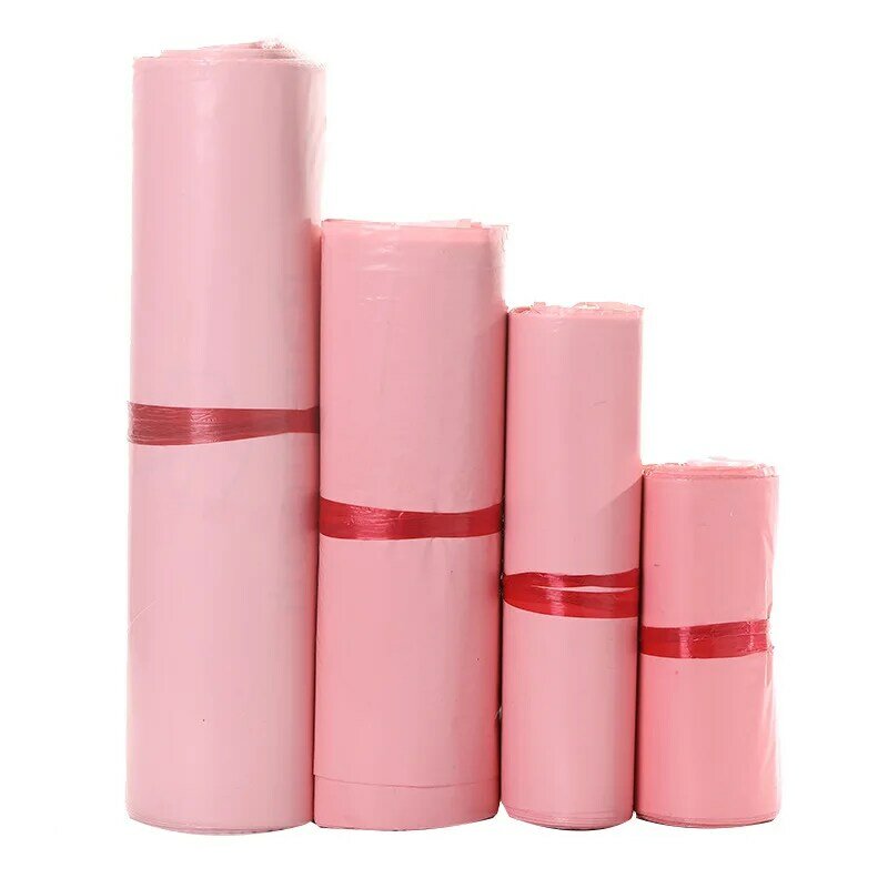 100Pcs Pink Poly Mailer Shipping Bags Waterproof Mailing Envelopes Self Seal Post Transport Bags Thicken Courier Bag Large Sizes