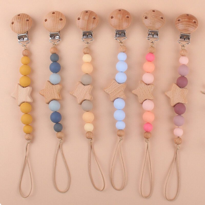 Silicone Pacifier Chain Nipple Bracket Holder For Nipples New Cute Silicone Baby Pacifier Clips Toddler Toys Baby Shower Gift