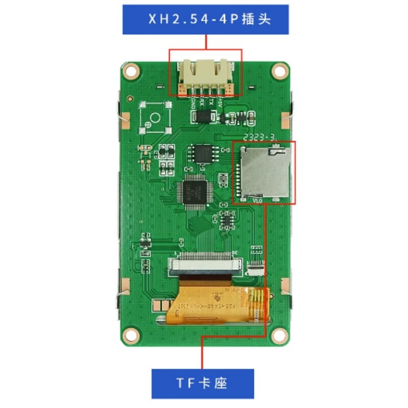 TJC3224T128_011 T1 series 2.8-inch serial port LCD screen, touch interactive intelligent display screen
