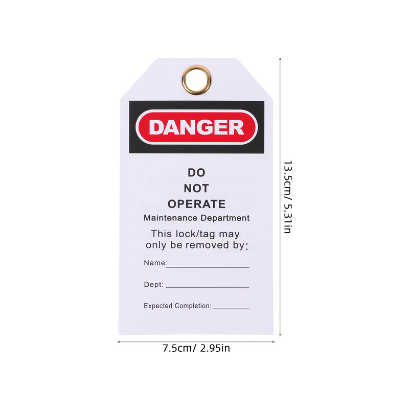 Perigo Aviso Bloqueio Tags, Não Operar, Reparação do Equipamento, 10pcs