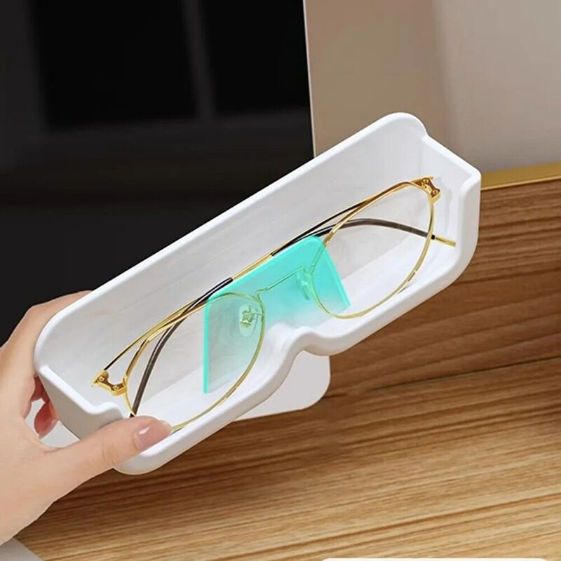 ชั้นเก็บของใน gratis kacamata แบบมีรูพรุนติดผนังชั้นแสดงแว่นกันแดดตู้โชว์ตู้เก็บของกล่องเก็บของภายในบ้าน