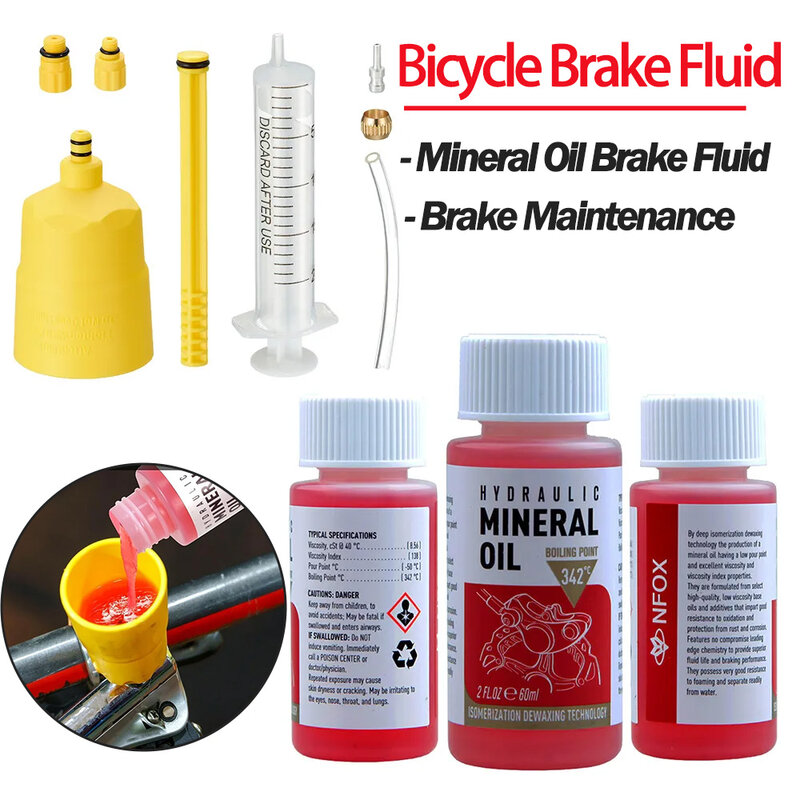 Hot Bicycle Brake olio minerale sistema 60Ml fluido ciclismo Mountain Bike per Shimano 27Rd Bike idraulico freno a disco olio fluido