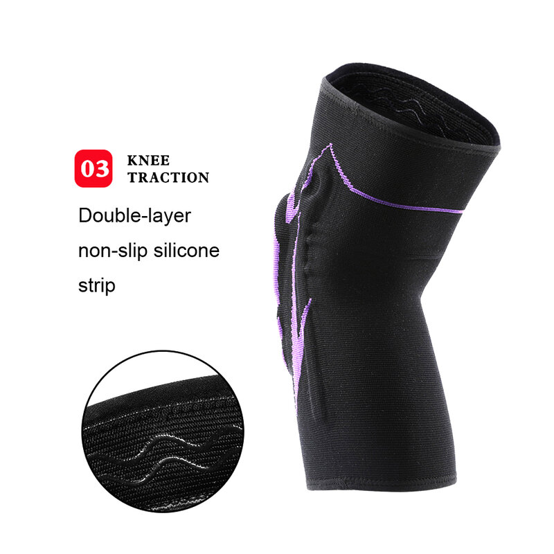 Спортивный компрессионный бандаж для поддержки колена с гелевыми подушечками для Надколенника и боковыми стабилизаторами для разрыва слизи мороза, акц, артрита, облегчения боли в суставах