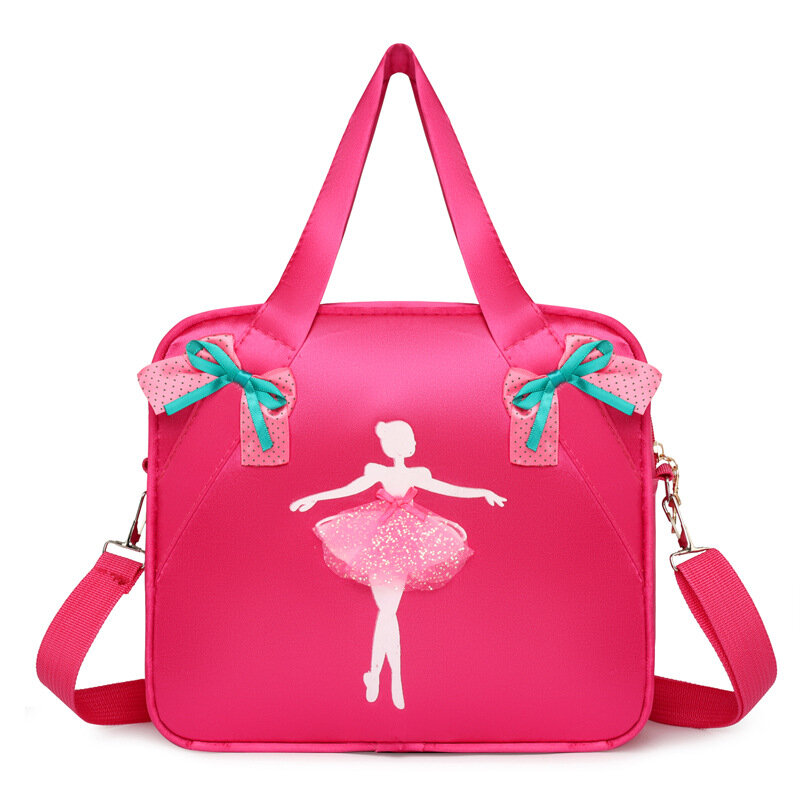 Tas bahu anak tari balet, tas tangan anak perempuan Latin putri manis modis portabel anak ransel sekolah taman kanak-kanak