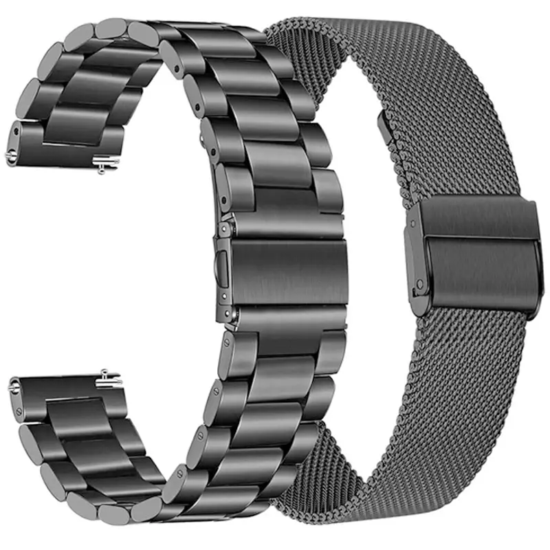 Pulseira de pulseira de aço inoxidável, pulseira para Smartwatch Garmin Vivoactive 5, Metal Correa, 20mm