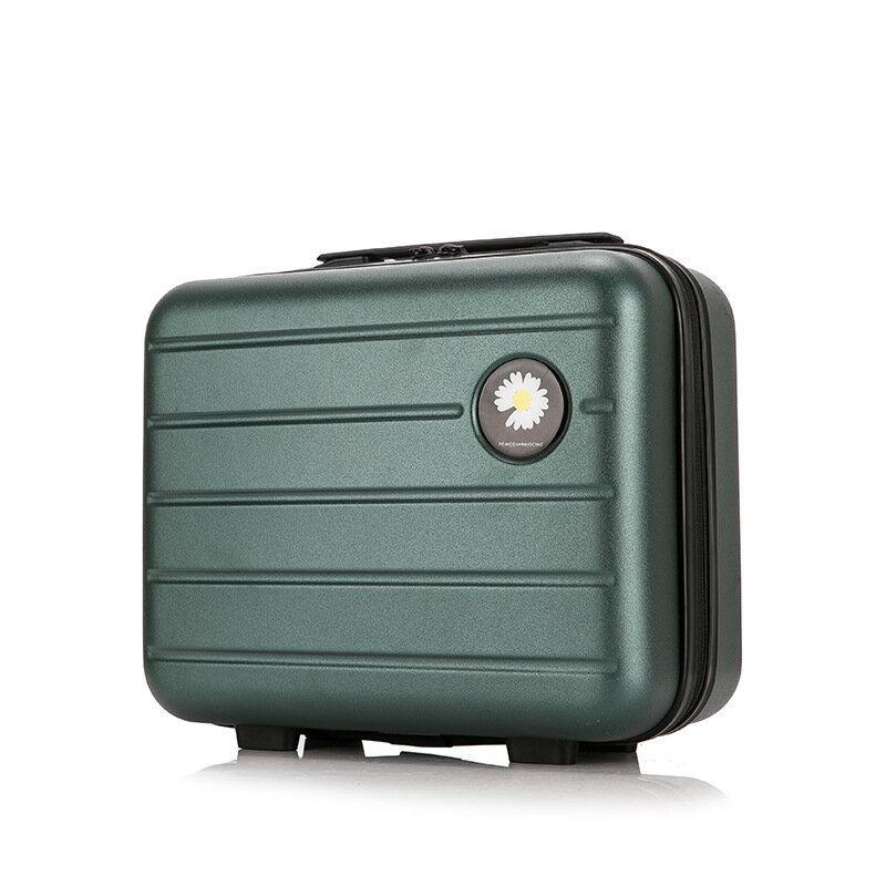 Mini mala portátil, versão coreana do caso de 14 "cosméticos, bagagem impressa, pequena, leve, nova