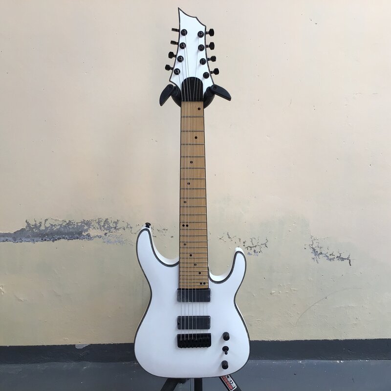 Elektrische Gitaar Wordt Onmiddellijk Na Het Plaatsen Van Een Bestelling Verzonden Gratis Verzending 8 Snaren Gitaren Black Hardware Guitarra