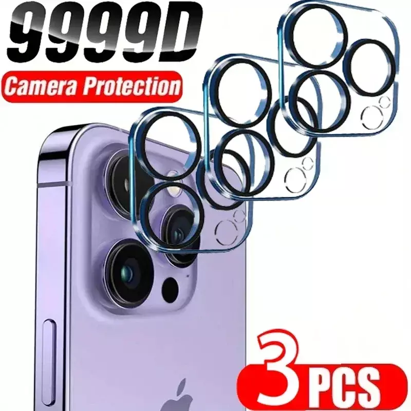 3Pcs Camera Lens Glass Screen Protector For iphone 14 13 12 11 15 Pro Max For iPhone 14 15 Plus 11 12 13 14 15 Pro Camera Glass