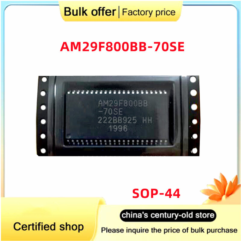 Chip de memória flash IC, original, AM29F800BB, AM29F800BB-70SE, AM29F800BB-70SC, SOP-44, 5pcs por lote