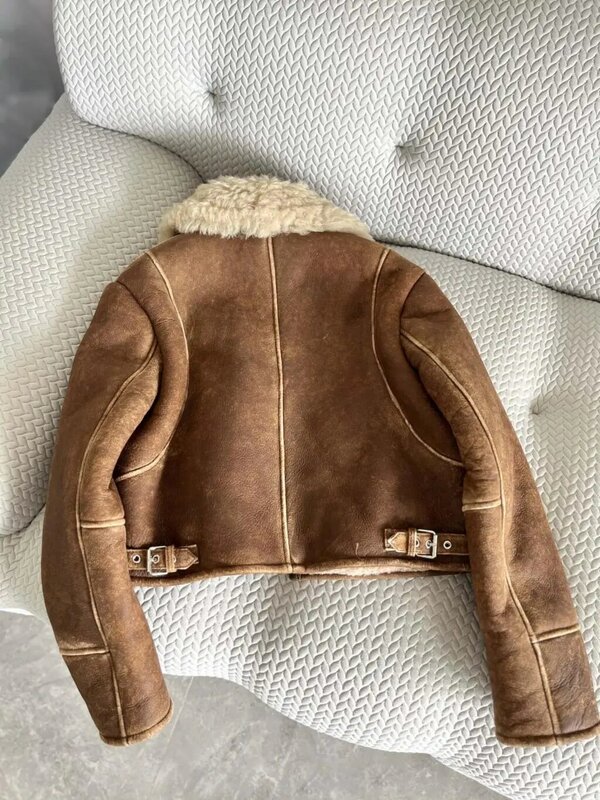 Retro short jacket fashionable personality handsome comfortable versatile 2024 fall and winter new 1025