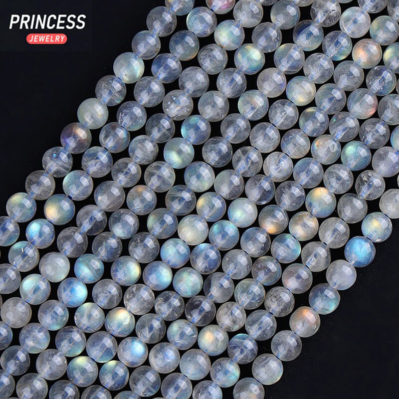 AAA Natural Madagascar Labradorite Stone Beads for Jewelry Making Charms Bracelet Necklace Needlework DIY Accessories Wholesale
