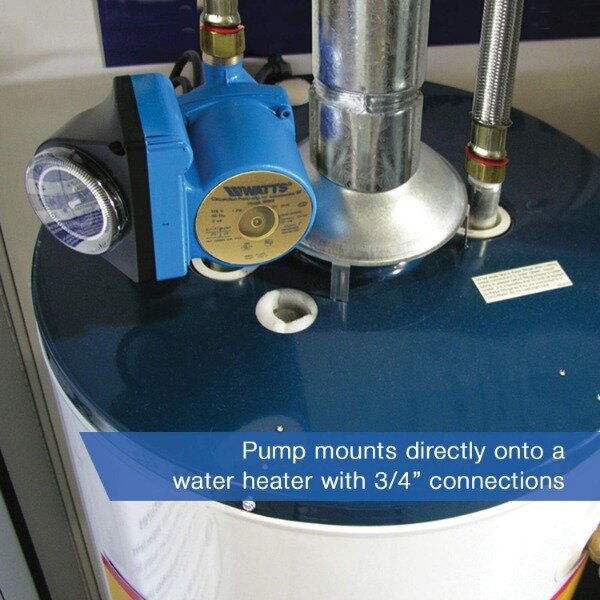 Watt Premier sistem pompa sirkulasi ulang air panas yang sangat tenang instan dengan pengatur waktu bawaan untuk pemanas air tangki