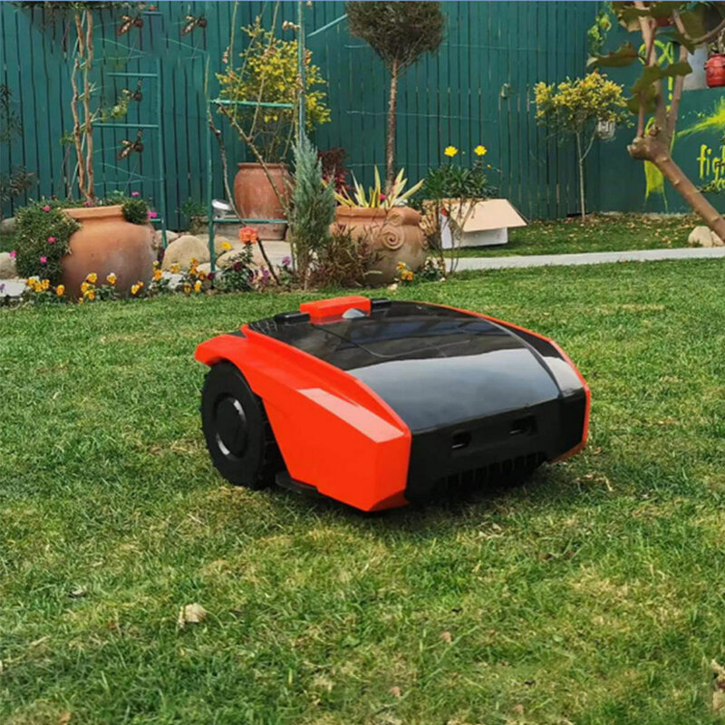 도킹 스테이션 포함 자동 로봇 잔디 예초기, 20V5AH 100Wh 리튬 배터리 전원, 1500m2 스마트 앱 제어 마당용