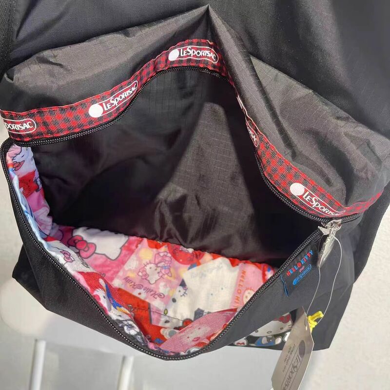 حقيبة قماشية بكتف مزدوجة على شكل قطة كرتونية يابانية ، حقيبة ظهر للسفر الترفيهي بسعة كبيرة ، حقيبة مدرسية للطلاب