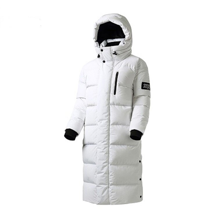 Dół kurtki kobiety kaptur grube zimowe dół płaszcz mężczyźni odzież 2023 koreański ciepłe długi, z kaczego puchu kurtka moda znosić W1655
