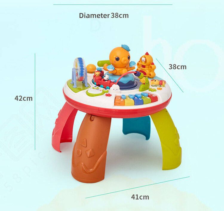 Montessori Big Music Table for Baby, Learning Toys, Musical Instrument, Early Educational Study, Music Game for Infants