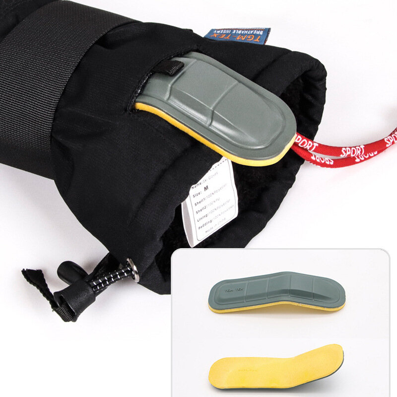 Ski Glove Guard Silicone Wrist Guard Detachable Glove Support Piece Anti-drop Protection Slow Rebound Safety Guard