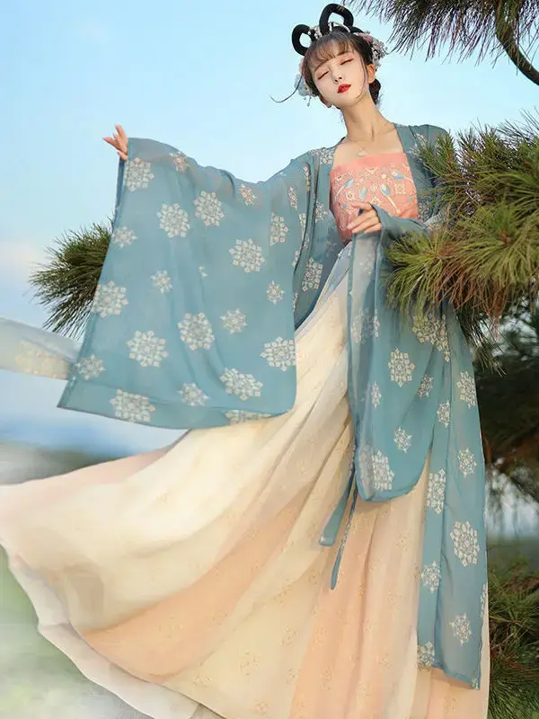 Ancient Chinese Costume Fairy Hanfu Dress Women Elegant Traditional Chinese Tang Suit Girl Noble Princess Costume Folk Dance