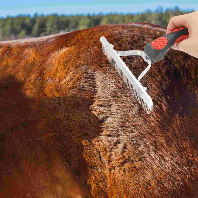 Livestock Shedding Comb Pet Horse Sweat Scraper Tools Grooming Supply
