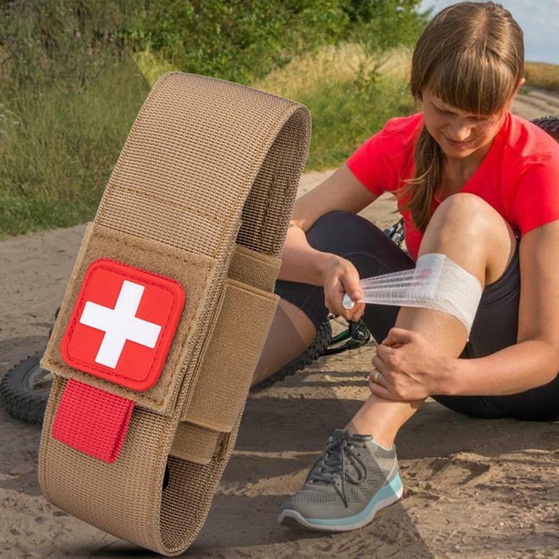 Bolsa de torniquete táctico de alta resistencia, funda de torniquete TQ, cizalla médica para acampar y senderismo