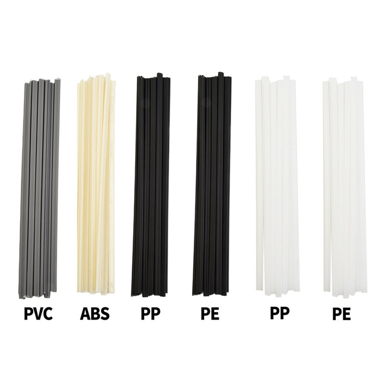 Baguettes de Soudage en Plastique ABS/PP/PVC/PE, 200mm, pour Soudeur, Réparation de Pare-chocs, Fournitures, 10 Pièces