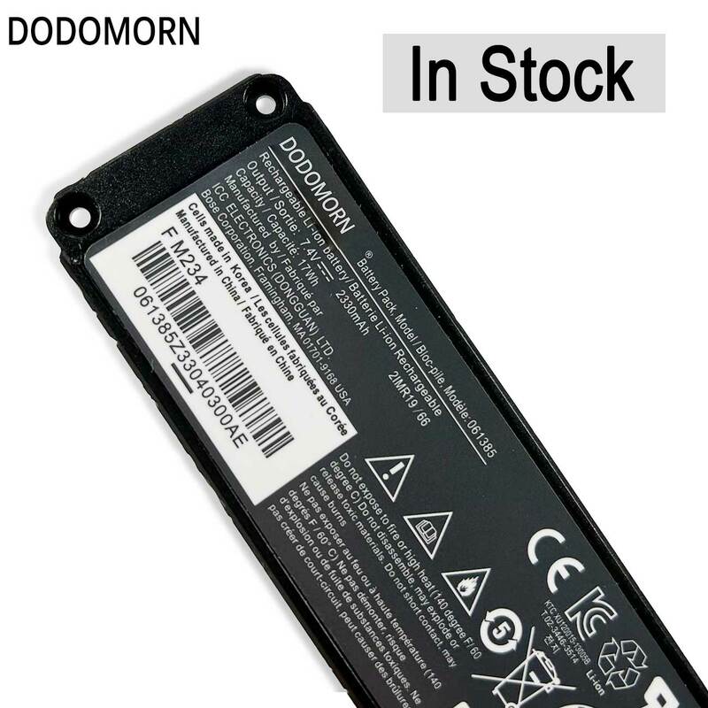 DODODOMORN-Bateria para BOSE SoundLink Mini 1, Série de Altifalantes Bluetooth, 2IMR19, 66, 7.4V, 17Wh, 2330mAh, 061384, 061386, 061385, Em Stock