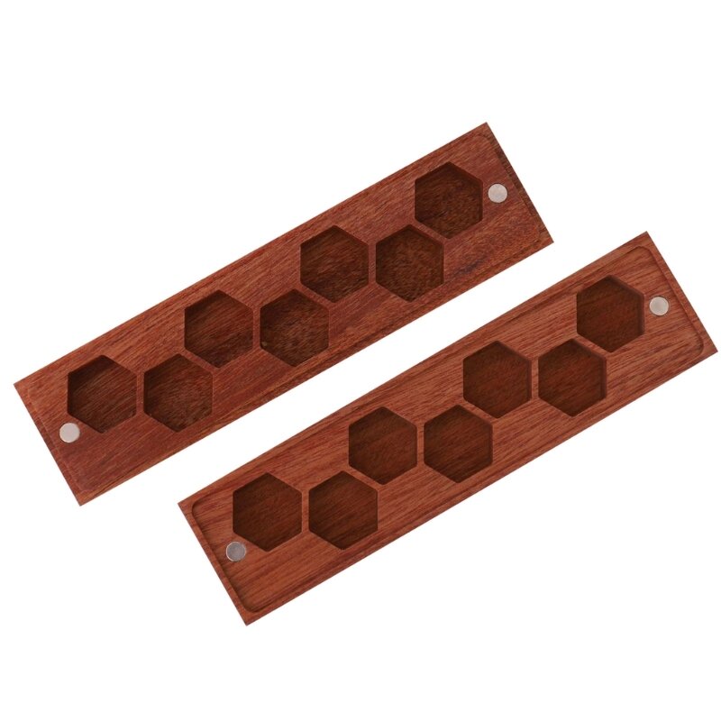 Drewniane pudełko na kostki z przegródką i pokrywką magnetyczną akcesoria do gier stołowych pudełko na kości pudełko do etui dla