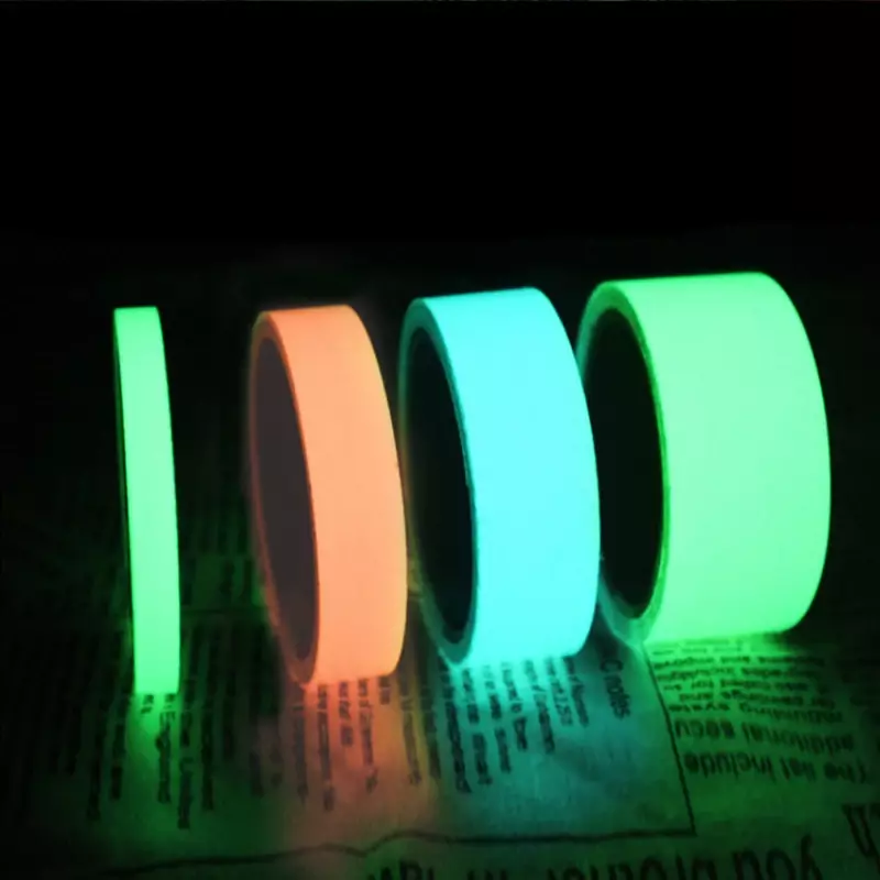 야간 투시경 야광 테이프, 안전 경고 무대, 홈 데코 테이프, 녹색, 파란색, 분홍색, 3 색, 3 m, 5 m, 10m