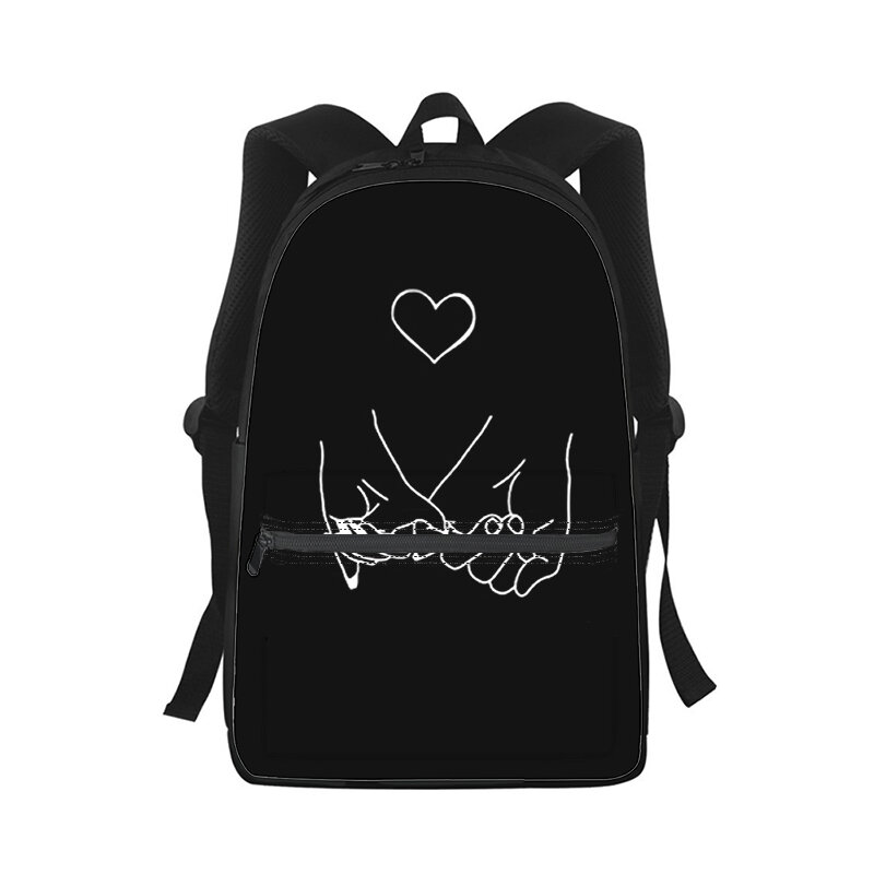 Tas punggung Laptop Pria Wanita, ransel berpergian motif 3D untuk pelajar sekolah Laptop anak lelaki perempuan