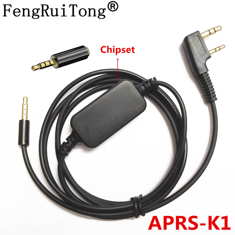 Cable de interfaz de Audio para APRS-k1 BaoFeng, Cable de interfaz de Audio para UV5R, UV-82, 5RA, 5RB, WOUXUN, TYT (APRSpro, APRSDroid, Compatible - Android, iOS