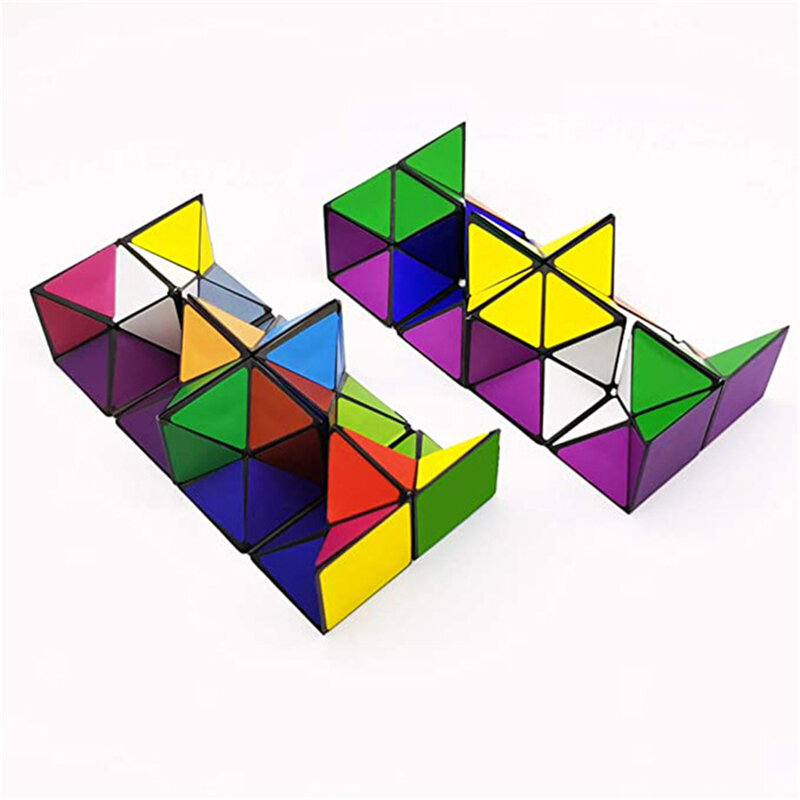 Cube magnétique pliable deux en un pour enfants, Puzzle et jouets éducatifs pour tout-petits