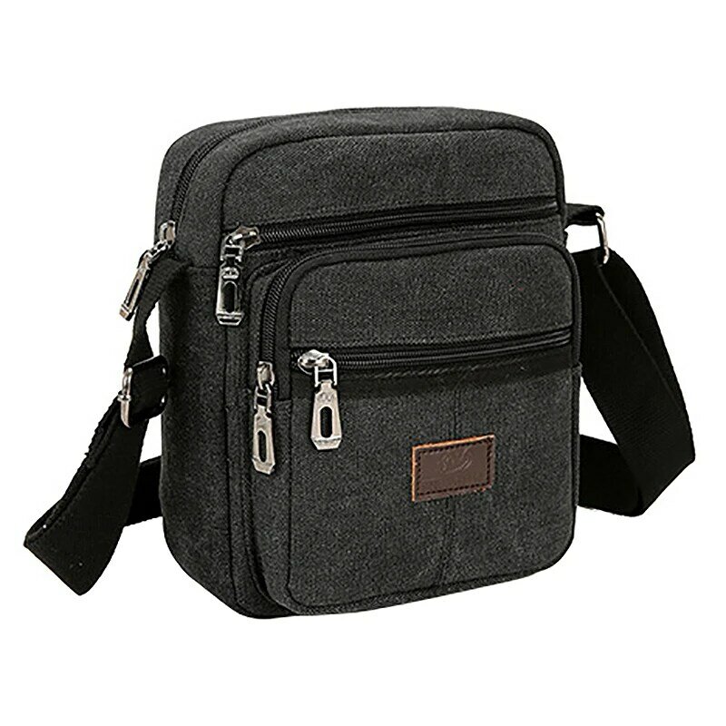 ASDS-Men's Fashion Travel Cool Canvas Bag Men Messenger Crossbody Bags Shoulder Bags Pack School Bags For Teenager