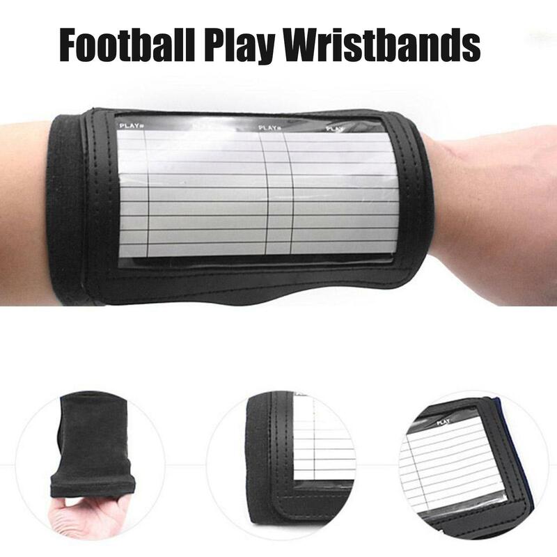 Football Play Wristbands Tactical Handbook Board Wrist Guards Sports Articles Protection Football Rugby Wrist Strap Tactica W0P6