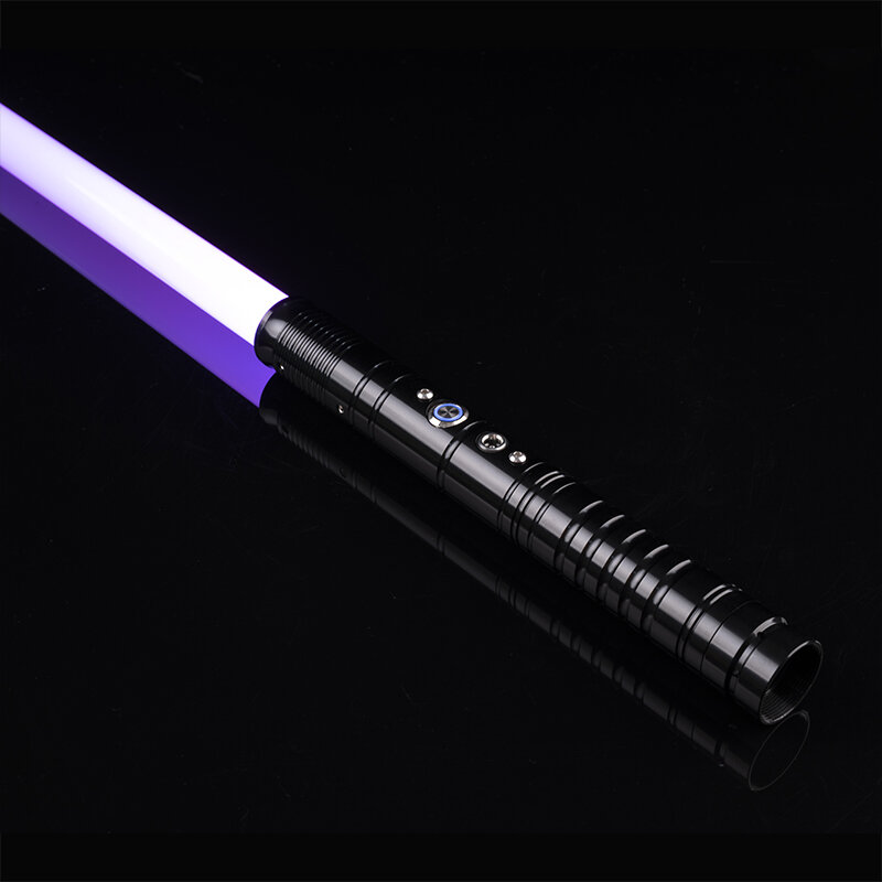 WANARICO 1/2 sztuk RGB miecz świetlny 7-kolor zmienny z uderzenia efekt dźwiękowy FX pojedynek miecz świetlny metalowy uchwyt LED USB ładowania