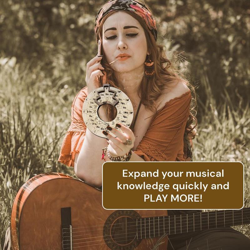 Holz Melodie Werkzeug Kreis der Quinten Rad erweitern Sie Ihre Spiel fähigkeit Song Schreiben und Musik erforschen