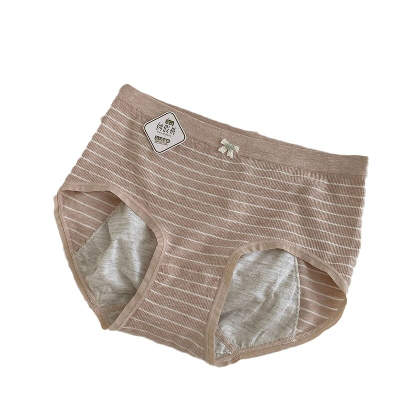 Menstrual Panties for Women Period Underwear Plus Anti-leakage Striped