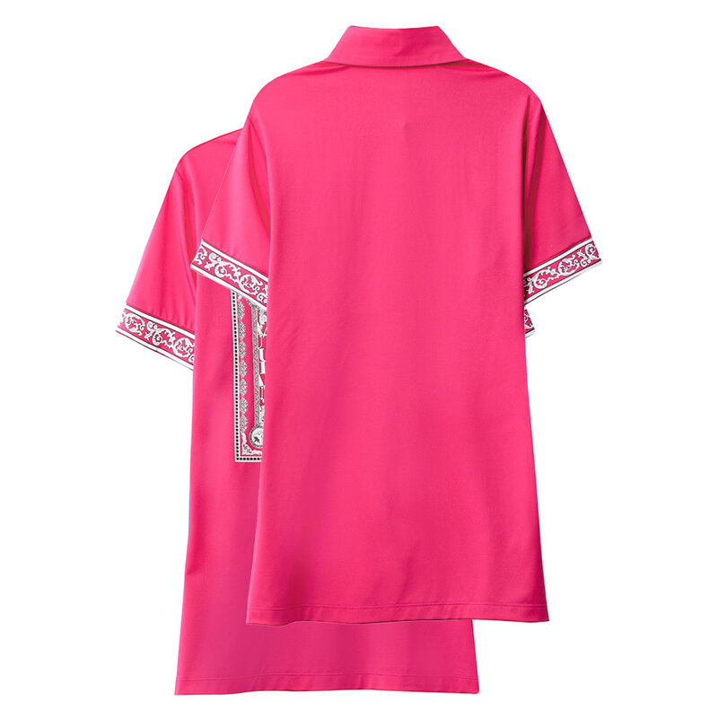 Camiseta con solapa única para mujer Top de Golf de lujo para Primavera, versátil para deportes y encanto, novedad