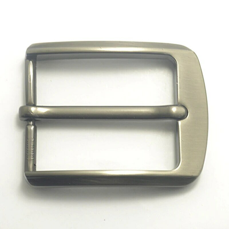 Hebilla de cinturón informal de aleación de Zinc para hombre, hebilla de tacón de barra de extremo, hebilla de un solo Pin, 35 mm