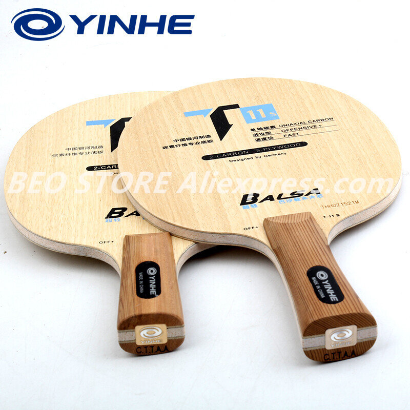 YINHE T11 (Balsa Poids observateur Carbone) YINHE Tennis De Table Lame T-11 T11S Original Galaxy Raquette Ping Pong Bat Paddle