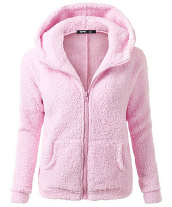 Sudadera con capucha informal para mujer, abrigo de lana suave y lisa con cremallera, chaqueta cálida para otoño e invierno, 2020 S-5XL