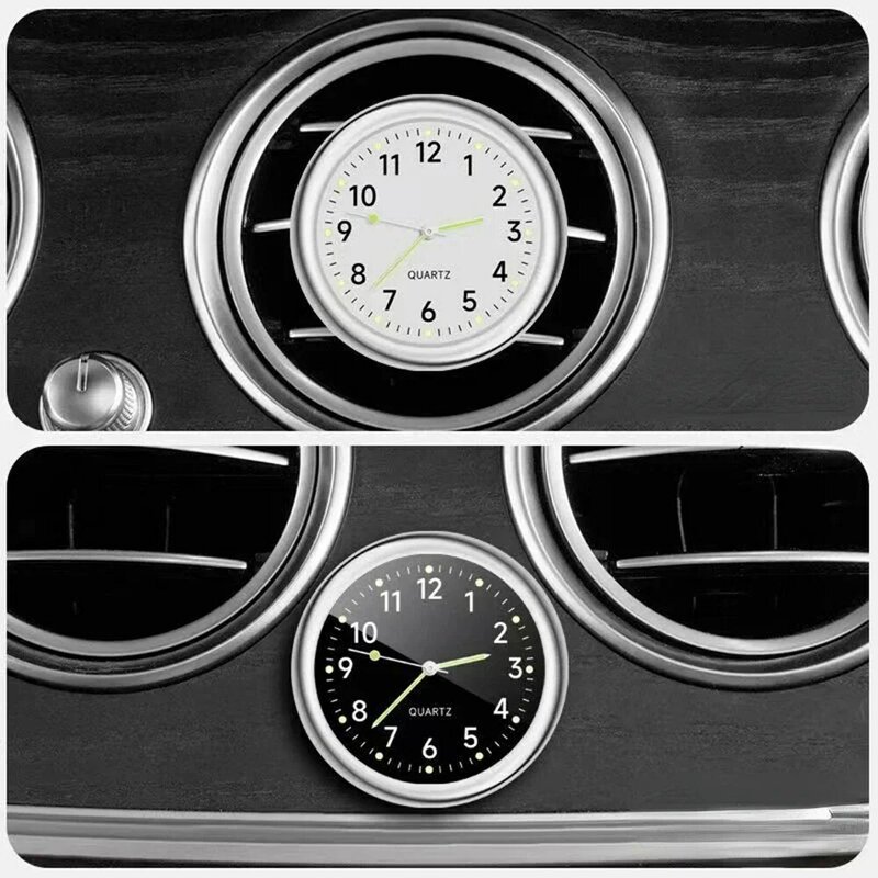 Zegar samochodowy, świecące Mini samochody, wewnętrzne, samoprzylepne cyfrowe zegarki, zegary kwarcowe akcesoria samochodowe, prezenty