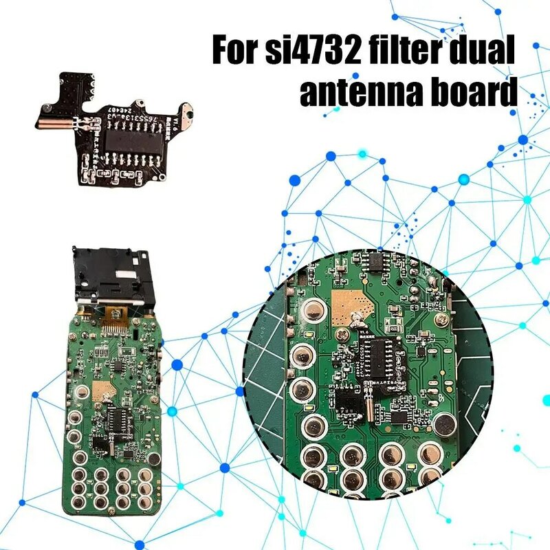 Sfor quan sheng k5/k6 modifiziert kurzwellige empfangs karte modifizierte version si4732 platine dual antennen antennen filter dual w2a4